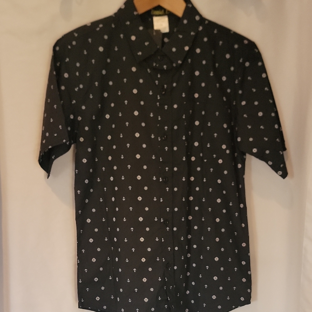 Men's Black Patterned Shirt